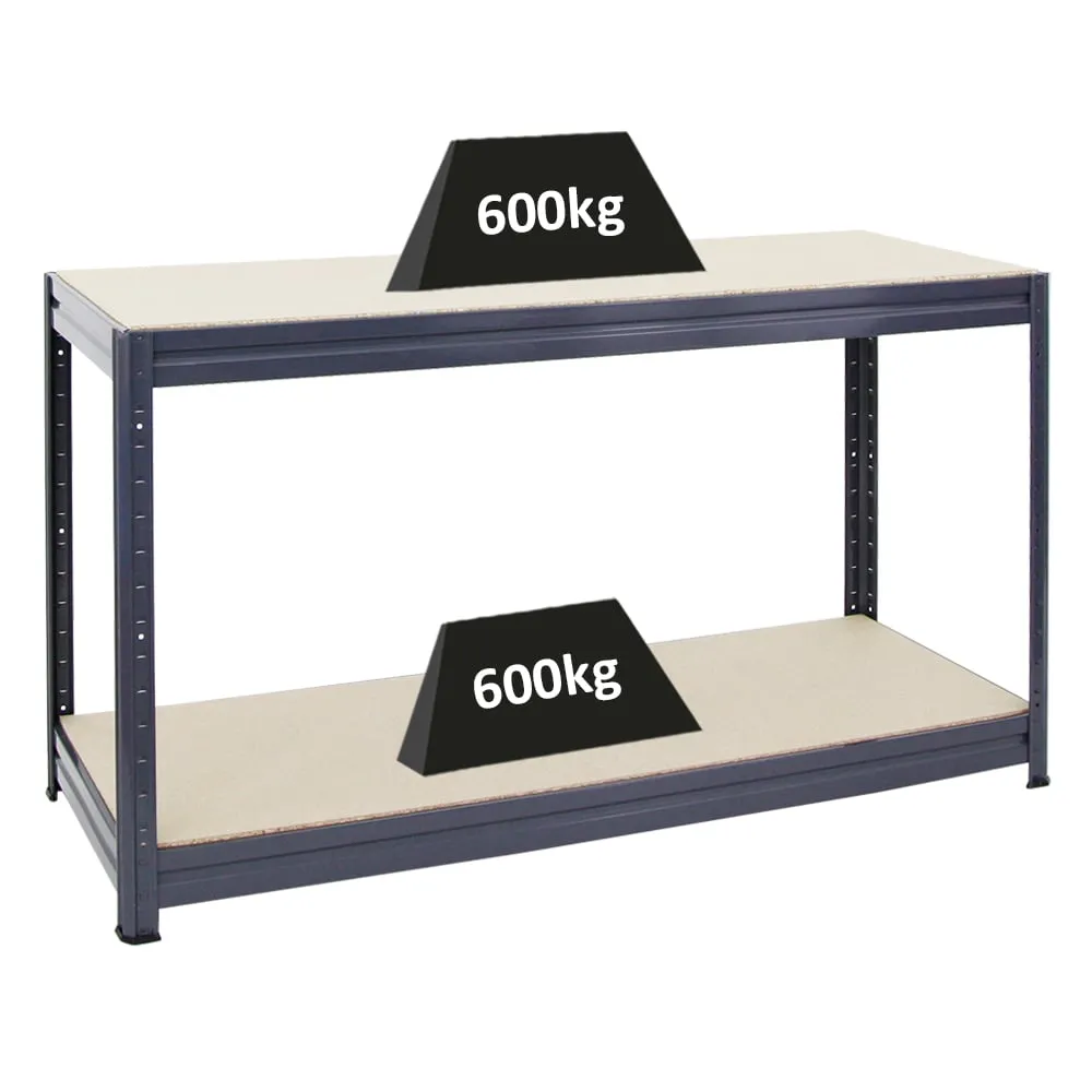 Höhenverstellbare Werkbank DINO | HxBxT 90x160x60cm | Traglast 600 kg | Grau