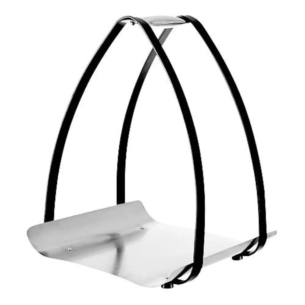 Joas II Kaminholzkorb | Optisch ansprechender Kaminholzkorb | Stahl | schwarz