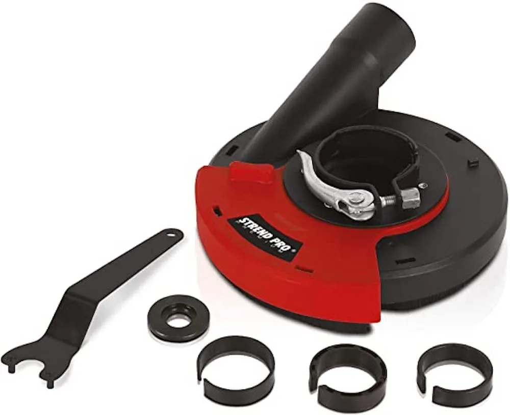 SIKI Absaughaube Winkelschleifer 125mm / 115mm | UNIVERSAL FIT | flexible Absaugung für Diamantscheibe 125mm | Winkelschleifer Absaugung | Winkelschleifer Zubehör | Winkelschleifer Aufsatz