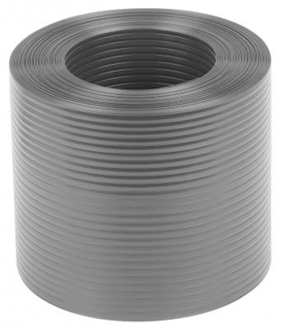 RAY-C II Premium Sichtschutzfolie | Sichtschutzstreifen | Zaun | Sichtschutz | PVC-Zaunfolie | Doppelstabmatten | Gartenzaun für Garten und Balkon | Breite 19cm | Länge 26m | 193g/m2 | Grau
