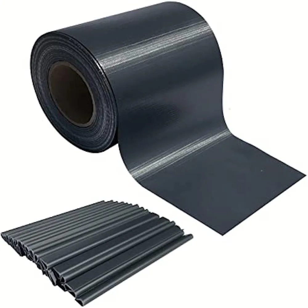 RAY-C Sichtschutzfolie | Sichtschutzstreifen | Zaun | Sichtschutz | PVC-Zaunfolie | Doppelstabmatten | Gartenzaun für Garten und Balkon | Breite 19cm | Länge 35m | -30° C bis +60° C | Grau