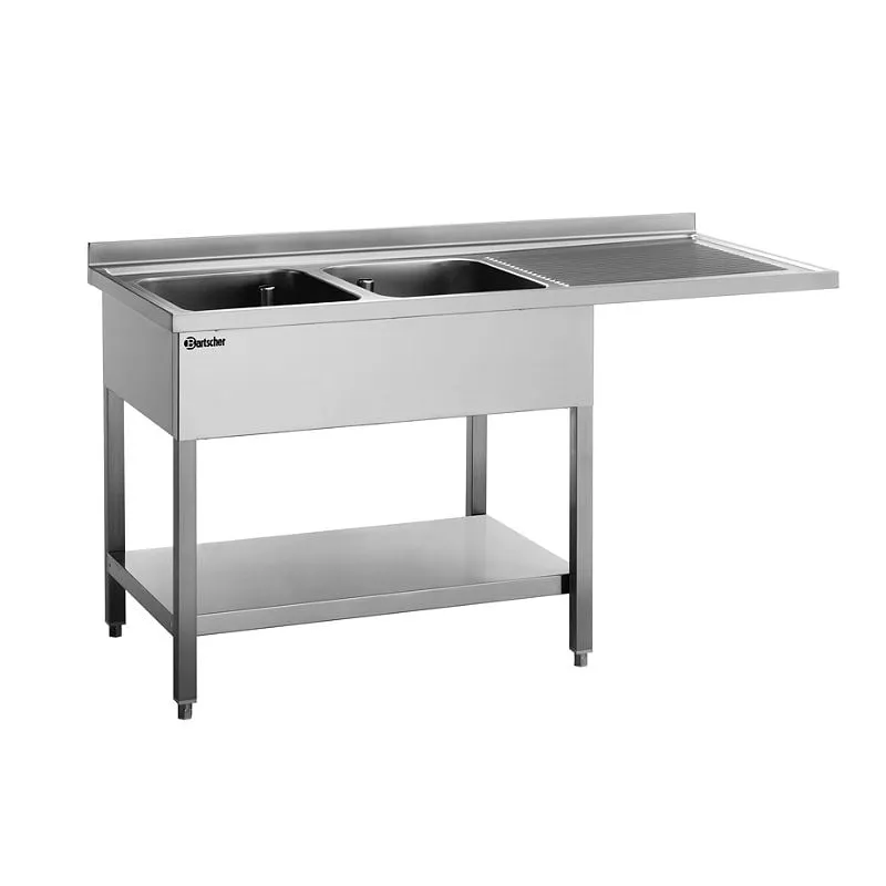 Bartscher Spülcenter 700, B1600 2 Becken LI