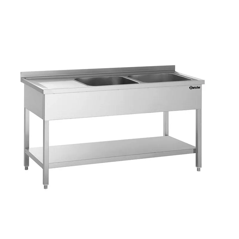 Bartscher Spüle 700, B 1600, 2 Becken RE