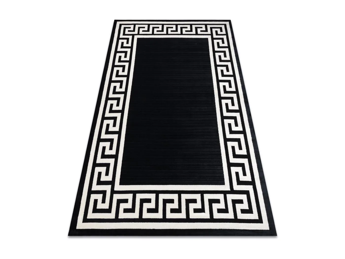 Teppich PEARL 51327H schwarz - Rahmen, griechisch exklusiv, strukturel 192x290 cm