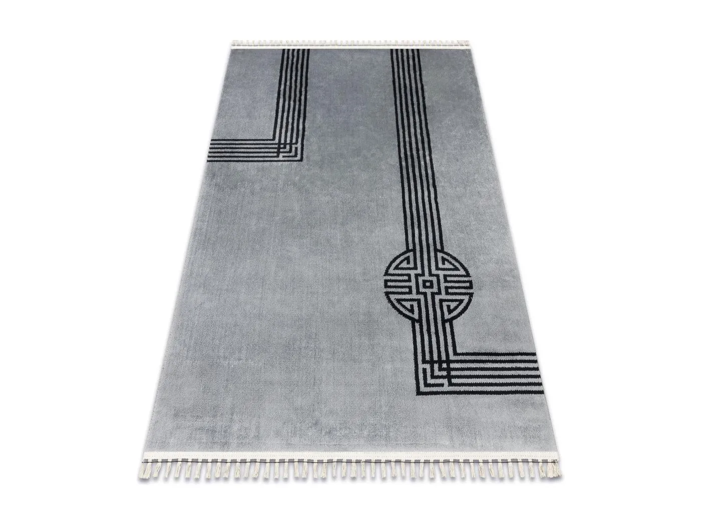 Teppich AMOUR 53116D grau - Geometrisch, Linien modern, elegant 157x230 cm