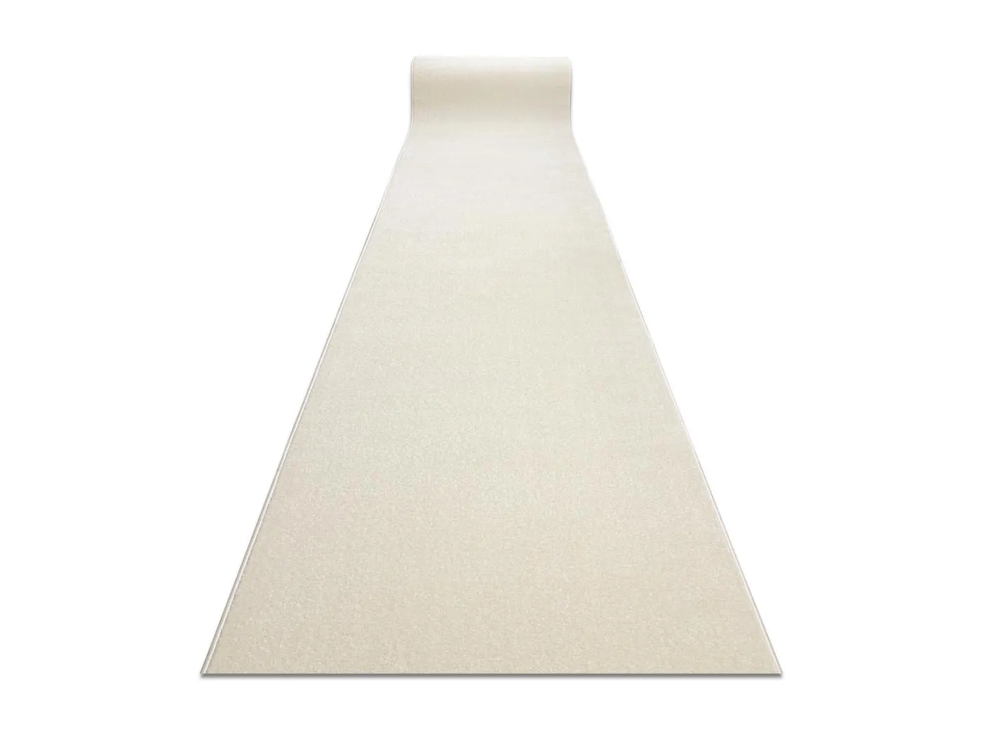 Läufer KARMEL Glatt, einfarbig weiß 160x390 cm