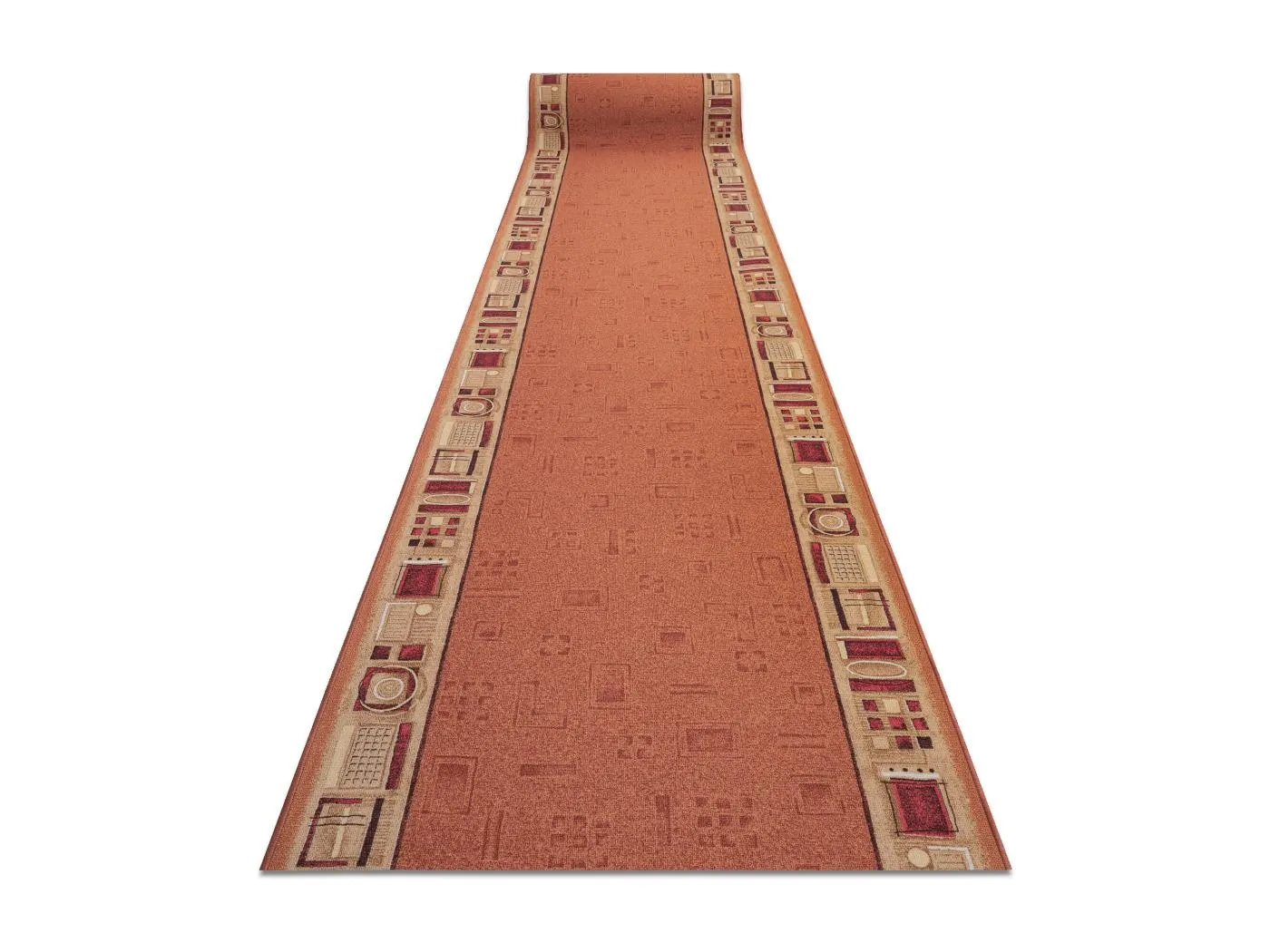 Läufer Antirutsch JENA rot 67x670 cm