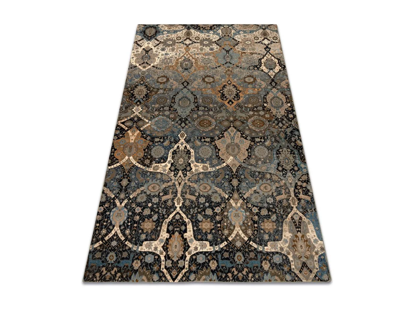 Wollteppich OMEGA Kirman orientalisch - Cognac 235x350 cm