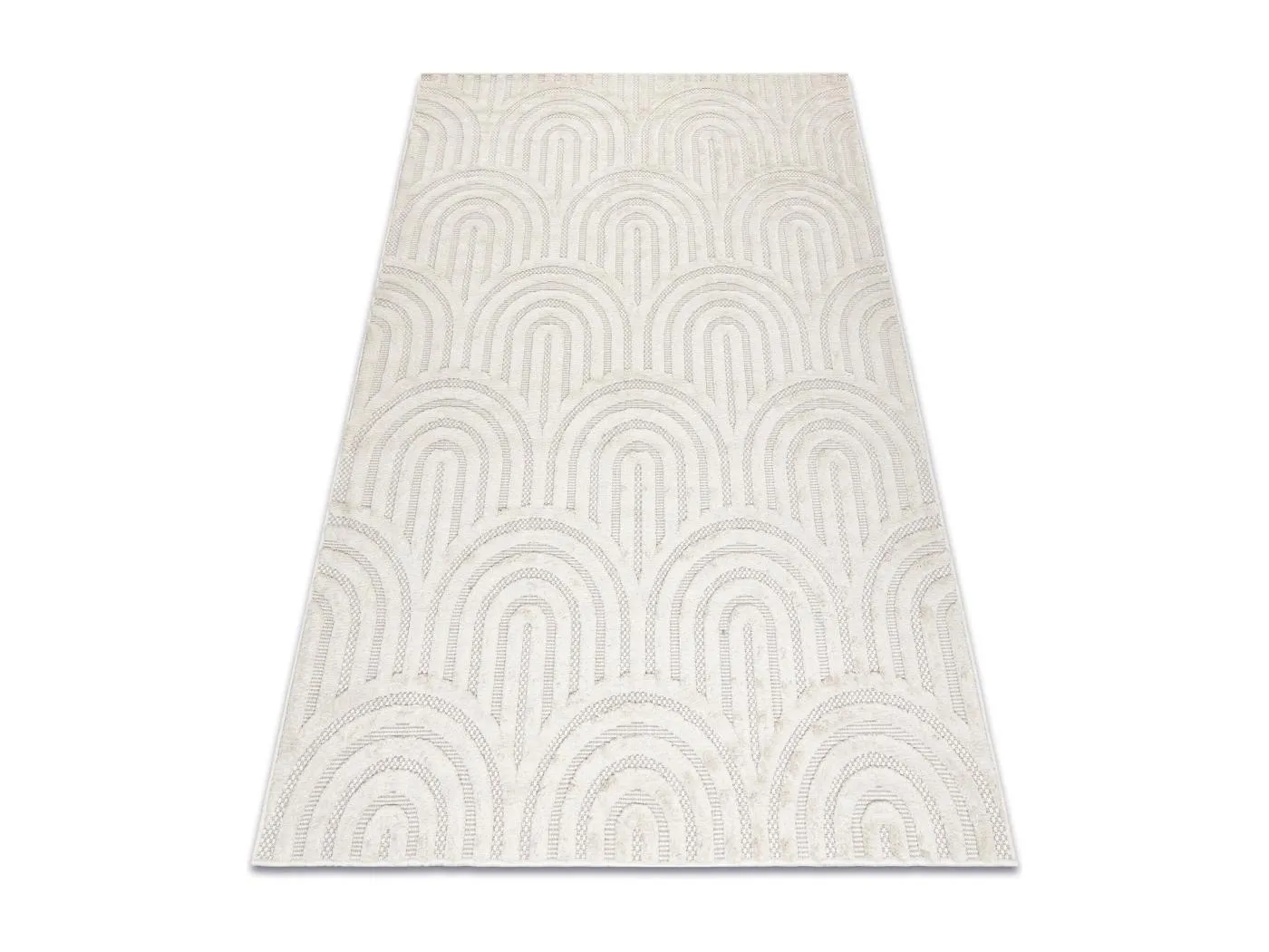 Teppich SANTO SISAL 0537 geometrisch weiß 140x190 cm