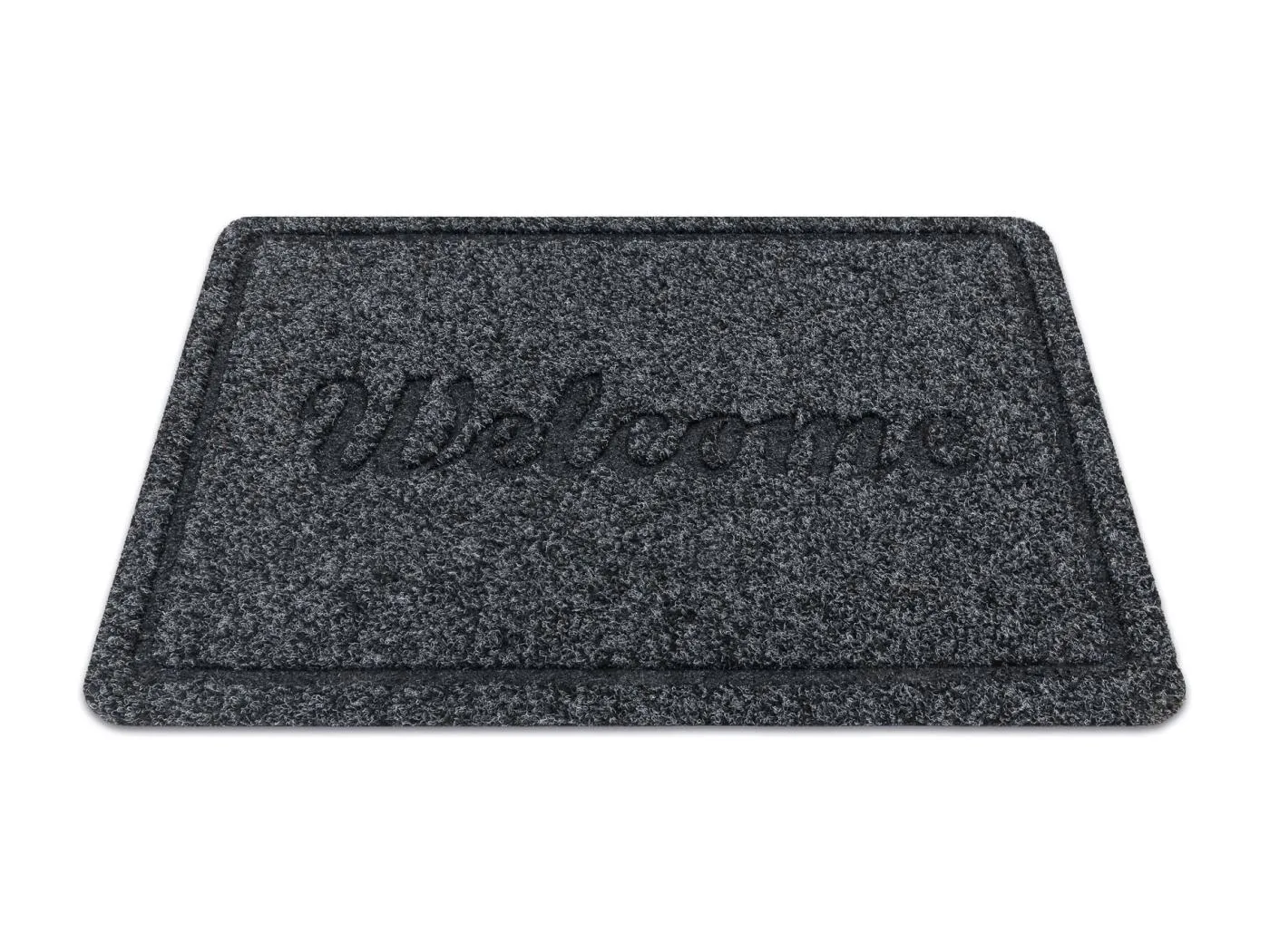 Türmatte WELCOME 2098 rutschfest, Drinnen, Draußen - anthrazit 40x60 cm
