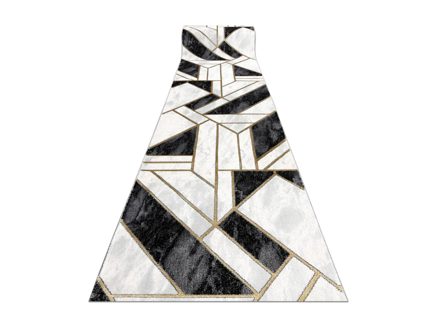Exklusiv EMERALD Läufer 1015 glamour, stilvoll Marmor, geometrisch sc 80x990 cm
