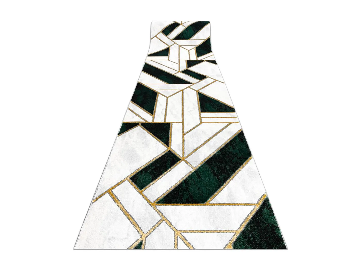 Exklusiv EMERALD Läufer 1015 glamour, stilvoll Marmor, geometrisch Fl 70x820 cm