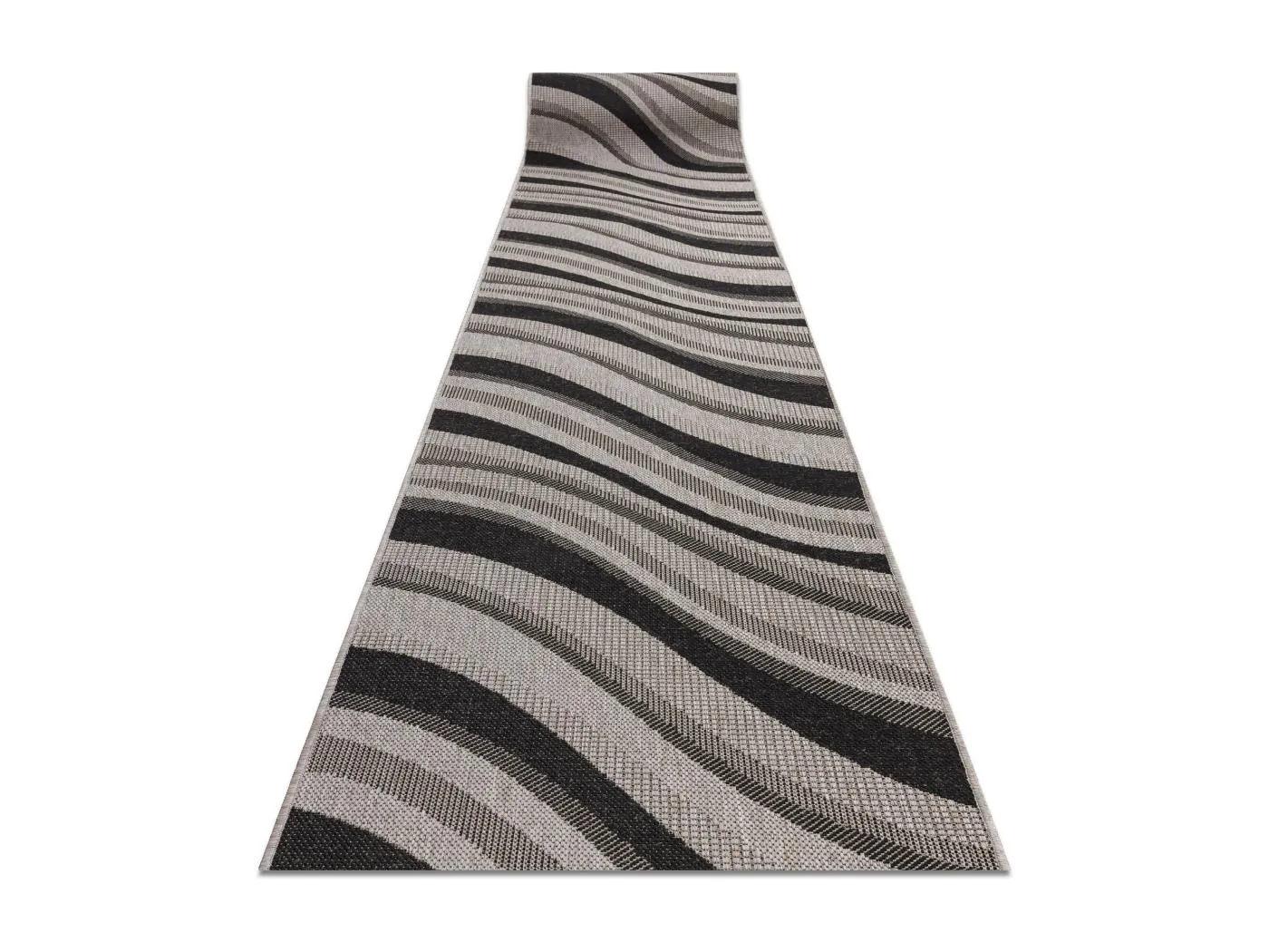 Läufer SIZAL FLOORLUX Modell 20353 silver / black 70x460 cm