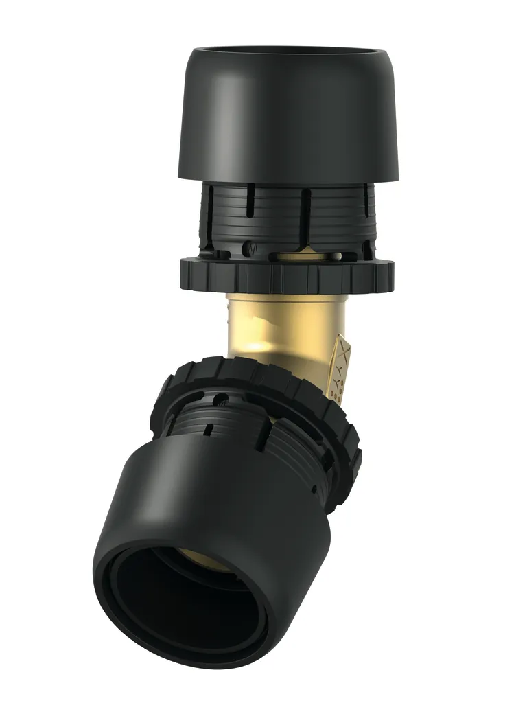 TECElogo-Ax Winkelkupplung 45 Grad Dimension 25 × 25, Siliziumbronze