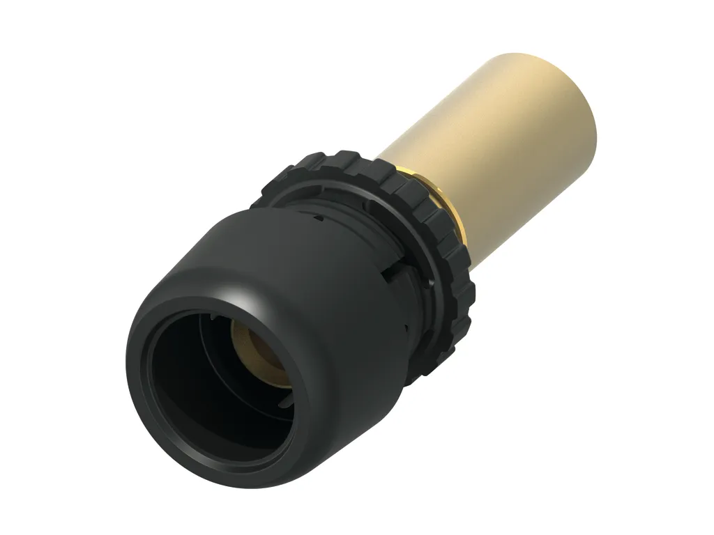 TECElogo-Ax Pressübergang Dimension 16 × 15, Siliziumbronze