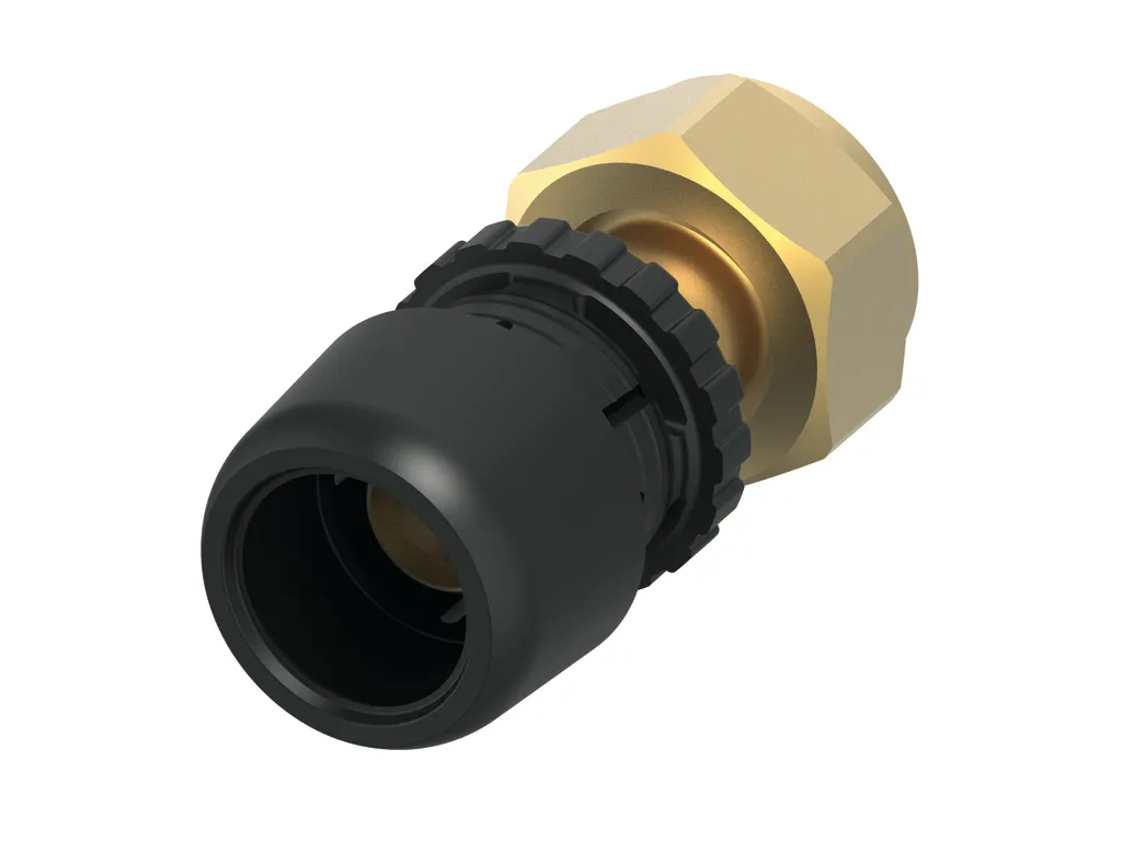 TECElogo-Ax Verschraubung, flachdichtend Dimension 20 × 1", Siliziumbronze