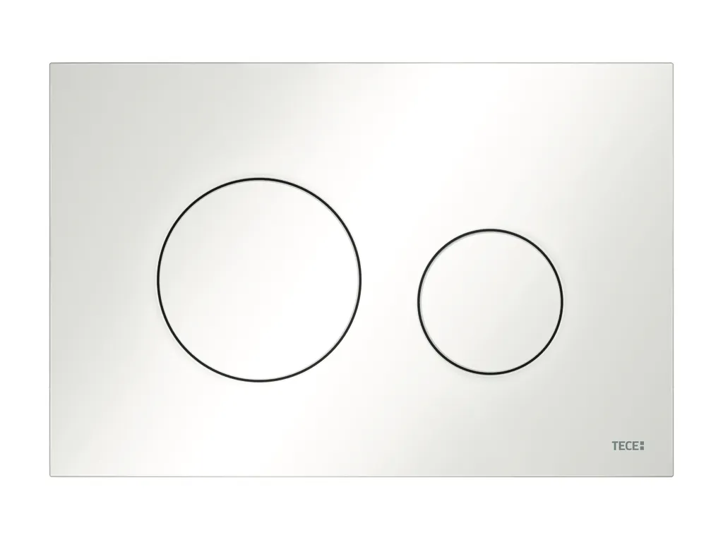 loop WC-Betätigungsplatte Kunststoff für Zweimengentechnik, weiß glzd.