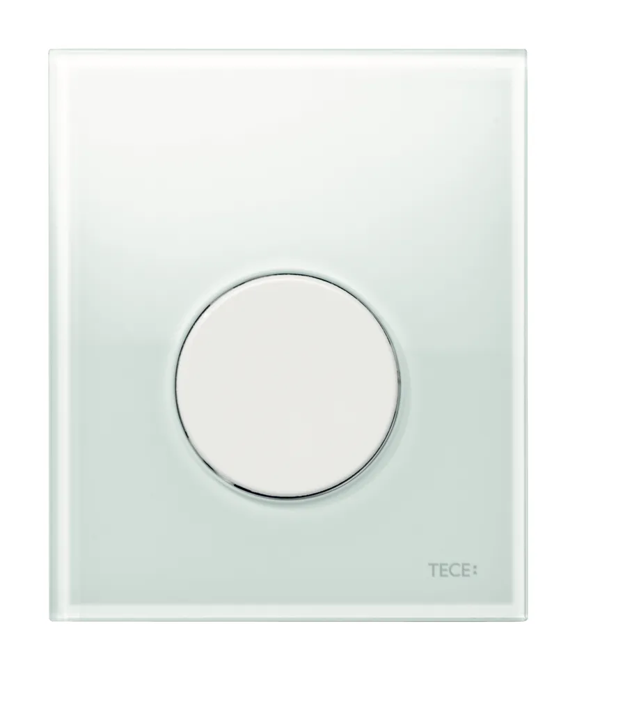 loop Urinal-Betätigungsplatte m. Kart. Gl. weiß glzd. T. weiß glzd.