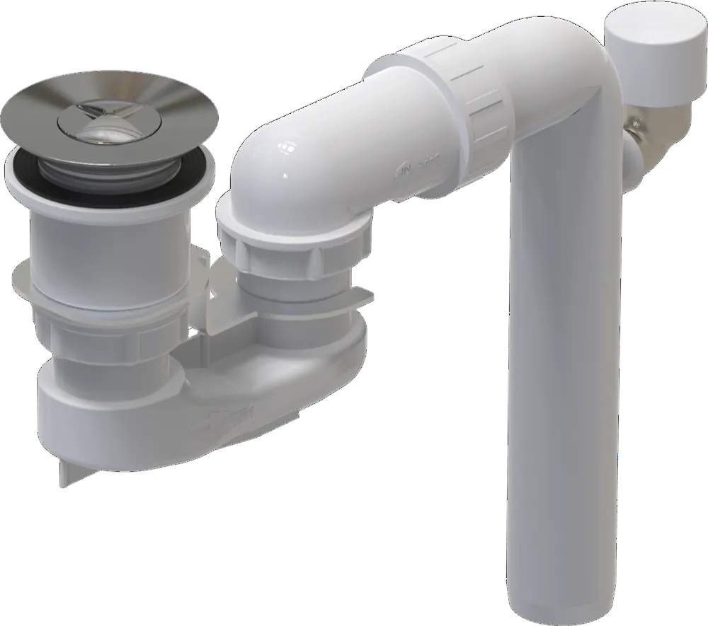 Überlauf- und Ablaufdeckel U909540 30 × 20 × 10 cm in Black Matt