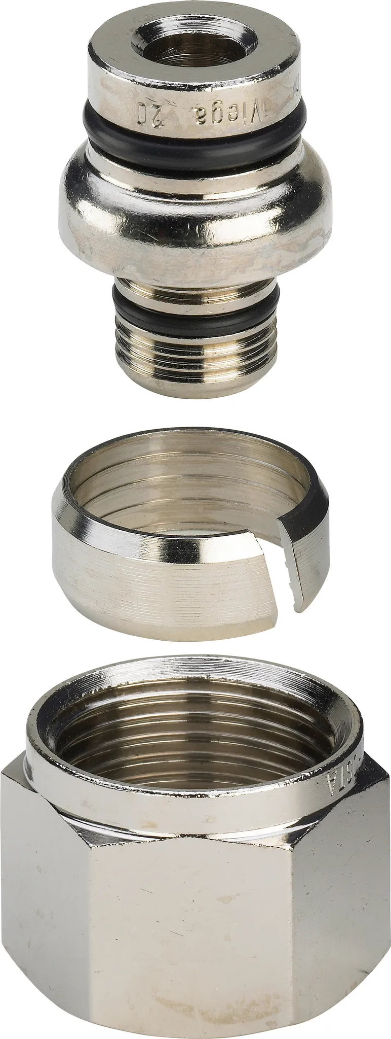 Viega „Sanfix Fosta“ Klemmringverschraubung vernickelt 16 mm