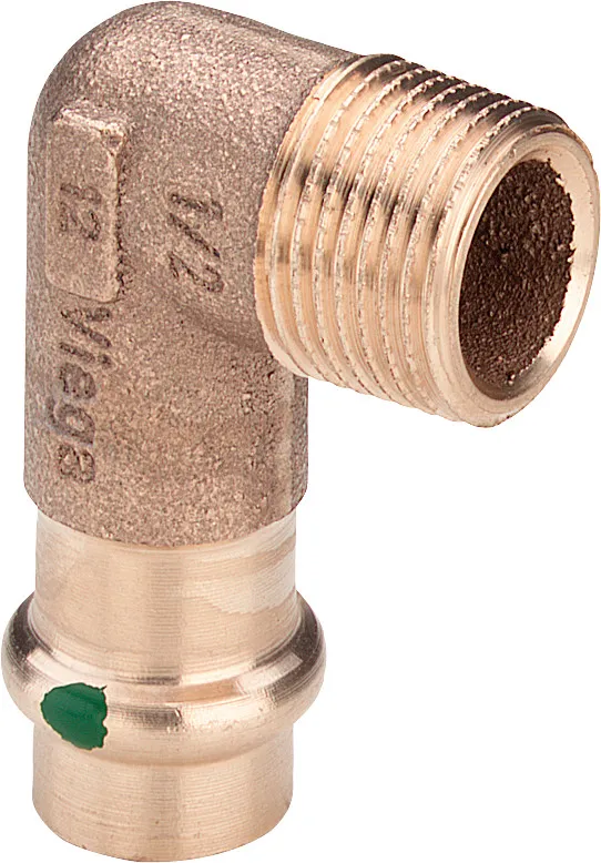 Viega Installationsmaterial „Sanpress“ 2214.1 in 15 mm × R1 / 2 Rotguss