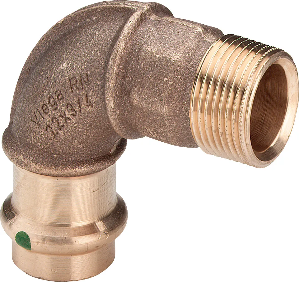 Viega Installationsmaterial „Sanpress“ in 15 mm × R1 / 2 Rotguss