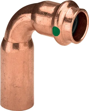 „Profipress“ 90°-Bogen mit 1 Muffe, reduziert 12 × 15 mm