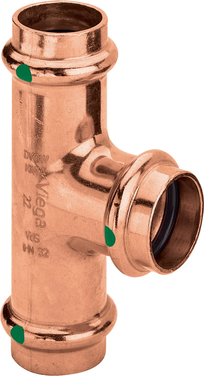 „Profipress“ T-Stück mit 3 gleichen Muffen 12 mm