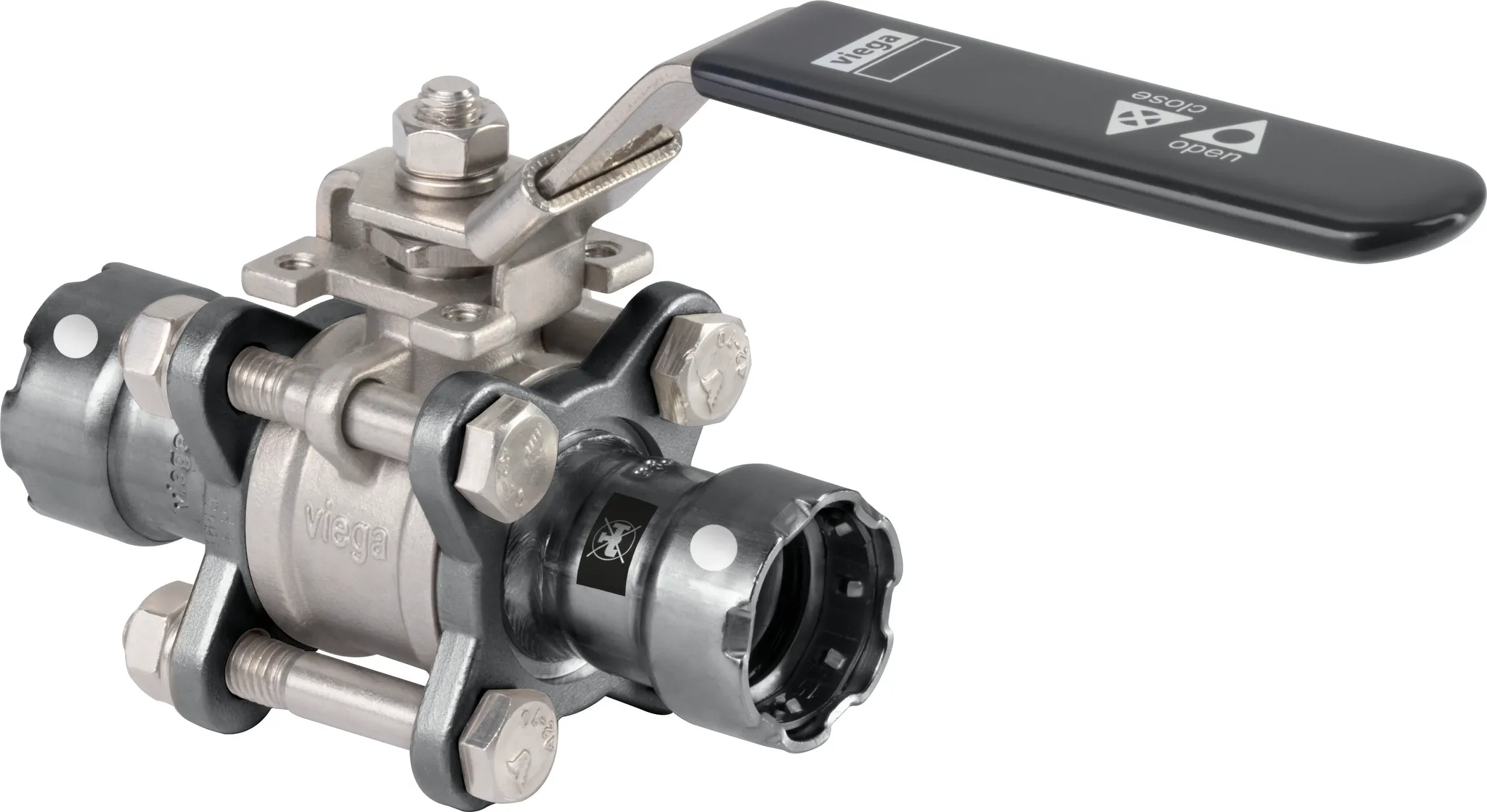 „Profipress“ Kugelhahn unlegiert, Zink-Nickel-Beschichtung DN 15 | 1/2″