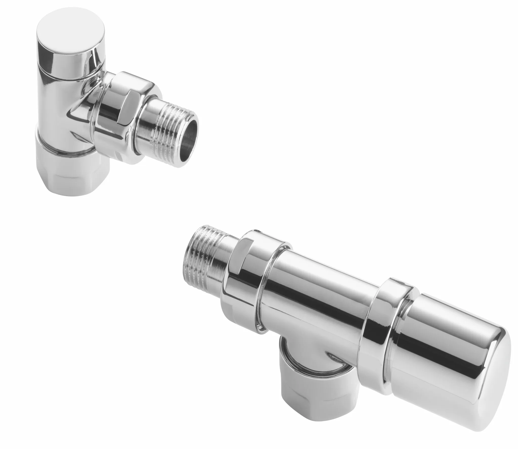 Zehnder Ventilset Eckform Typ D in weiß