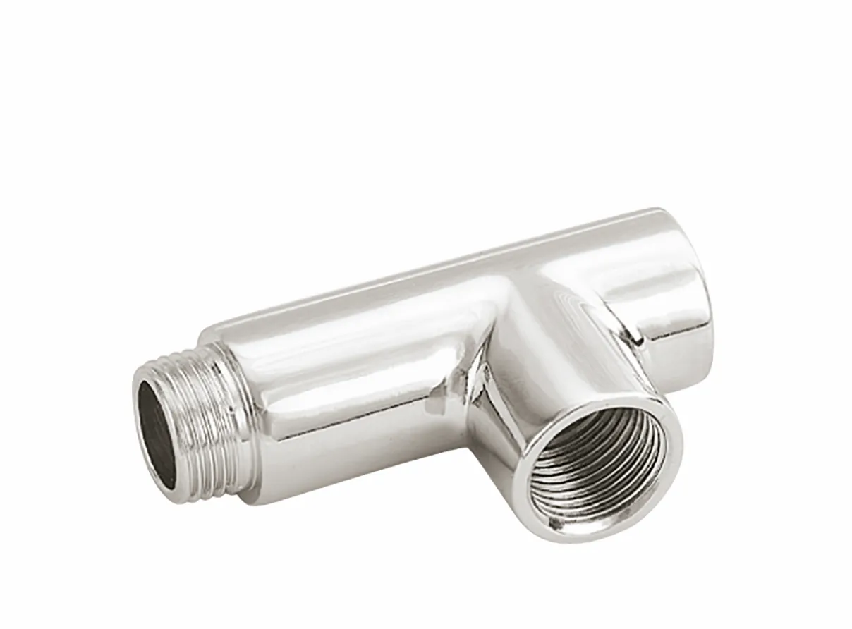 Zehnder T-Stück für „WIVAR“, „RICA“, „IHE“ in Verkehrsweiß (RAL 9016, glänzend)