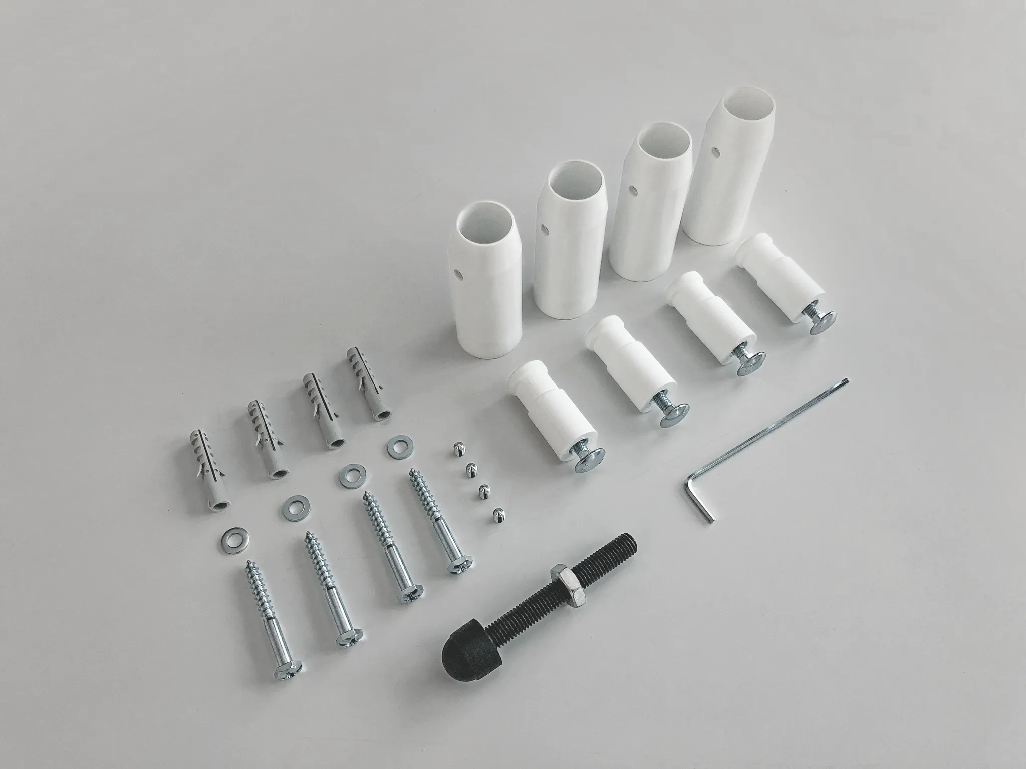 Zehnder Montageset für „Deseo Verso“ in weiß