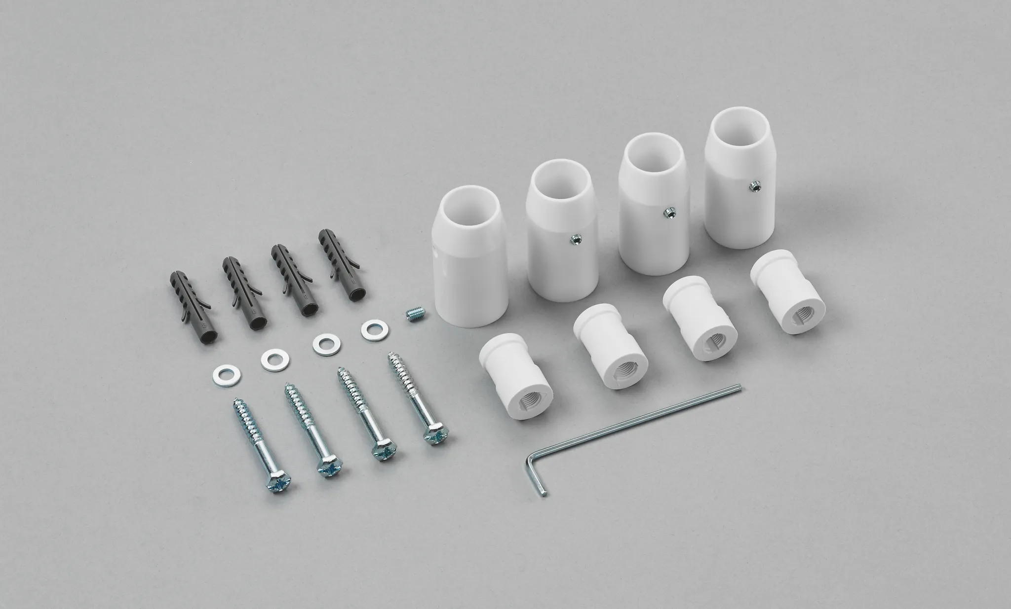 Zehnder Montageset für Elektroheizkörper „Subway“ in weiß